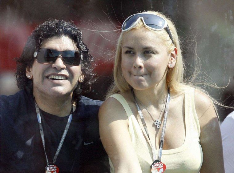 Diego Maradona y Verónica Ojeda