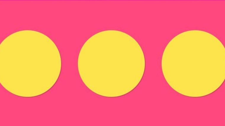 Acertijo visual, reto visual, círculo