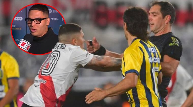 Quintero pidió perdón por el empujón que le dio a Echenique y habló de su futuro en River.