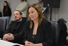 Los senadores peronistas Adriana Cano y Helio Perviú. Foto: X @Adry_Cano Los senadores peronistas Adriana Cano y Helio Perviú. Foto: X @Adry_Cano