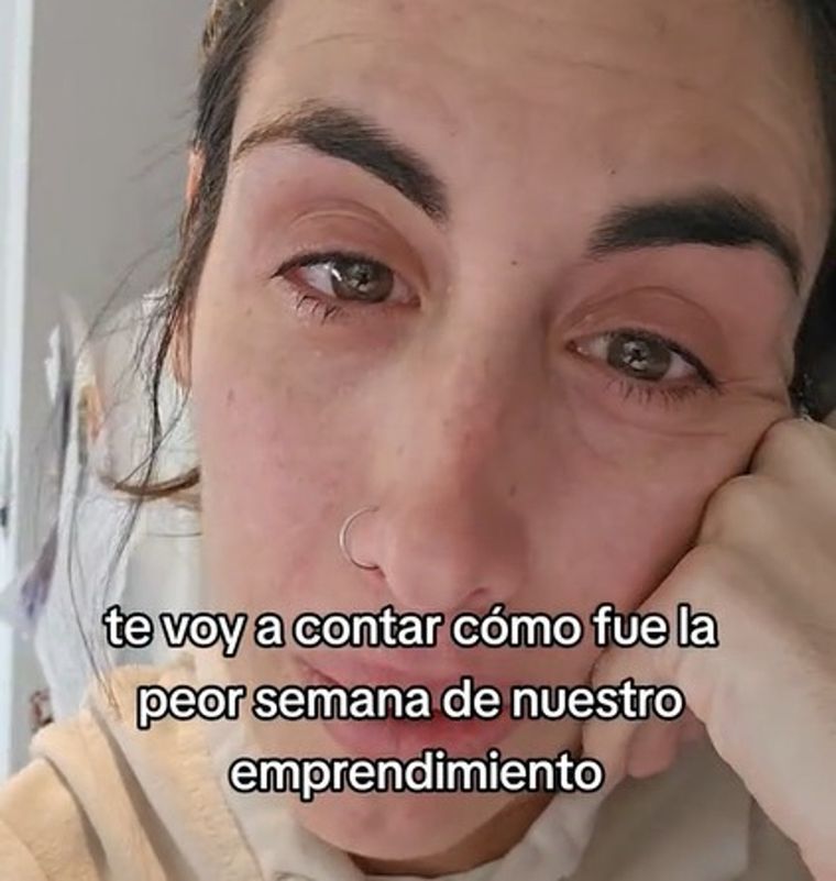 La emprendedora contó su historia en Tiktok Foto: Captura de video