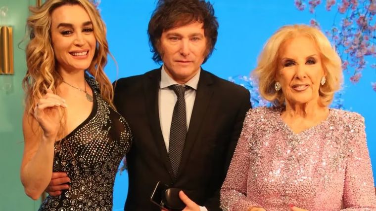 Mirtha Legrand recibe a la pareja del momento Foto: Noticias Argentinas