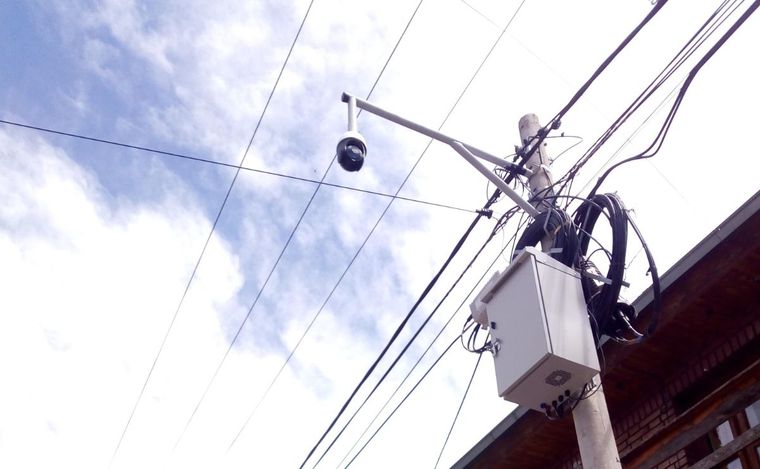 Cámara de seguridad en Patricias Mendocinas e Independencia de San Rafael Foto: MDZ