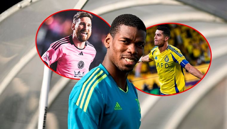 Pogba eligió a su favorito entre Messi y Ronaldo. Foto: Archivo, @leomessi y @cristiano