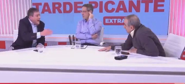 Guillermo Moreno y Gabriel Mariotto casi se van a las trompadas en vivo Foto: Captura de pantalla