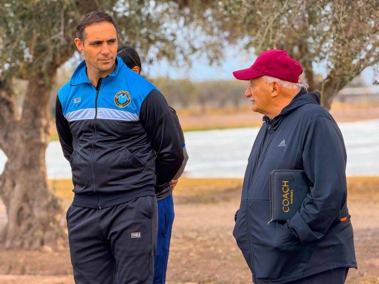 Bazzali y Sperdutti, en plena preparación para jugar la Copa San Luis. Bazzali y Sperdutti, en plena preparación para jugar la Copa San Luis.