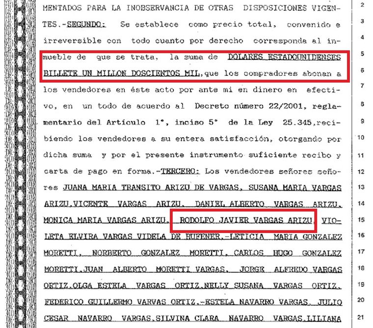 Uno de los protocolos de venta de tierras. Cuando no tenían agua, tenían un precio Uno de los protocolos de venta de tierras. Cuando no tenían agua, tenían un precio
