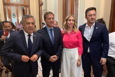 Cornejo, Suarez, Latorre y Petri en la asunción de Alberto Fernández.