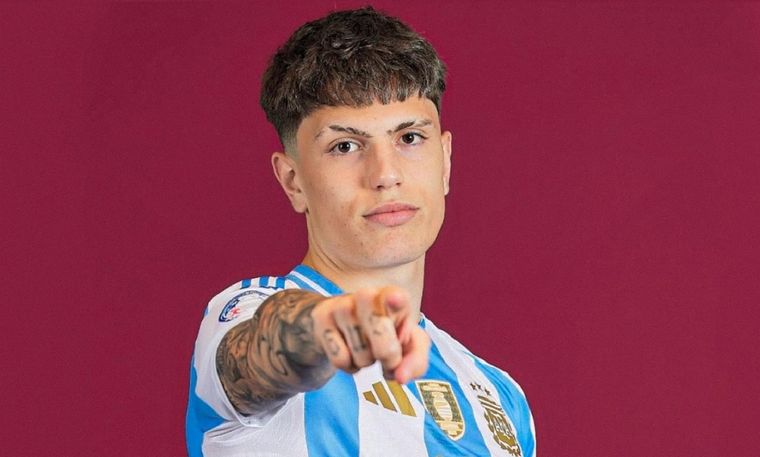 El Bichito entró en la lista de los 26 convocados al certamen continental. Foto: Instagram @garnacho7