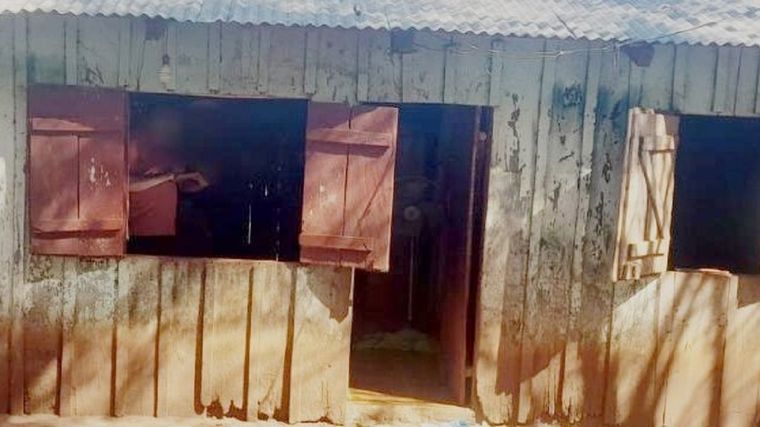 La casa donde ocurrió la dramática situación. Foto: Gentileza Misiones Online