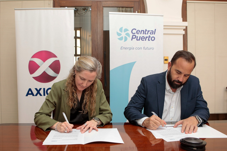 Axion energy y Central Puerto firmaron un acuerdo por energía renovable. 