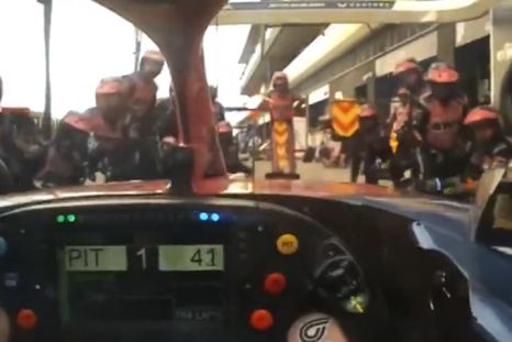 Colapinto fue uno de los primeros en ingresar a boxes Colapinto fue uno de los primeros en ingresar a boxes