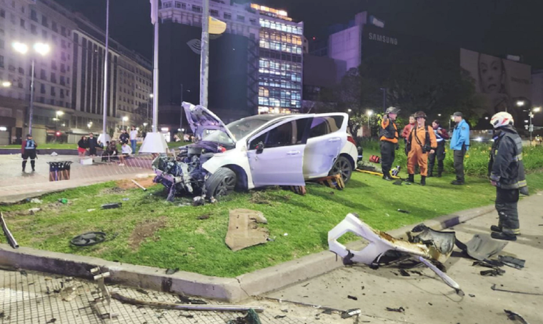 Imágenes tras el choque Foto: NA