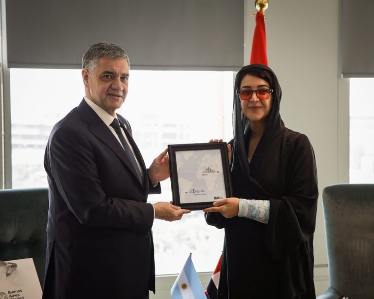 Jorge Macri en Abu Dabi en busca de inversiones para la Ciudad de Buenos Aires.