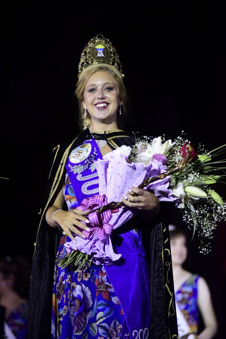 Melisa, la feliz reina de Junín. (Foto: Tiempo del Este)