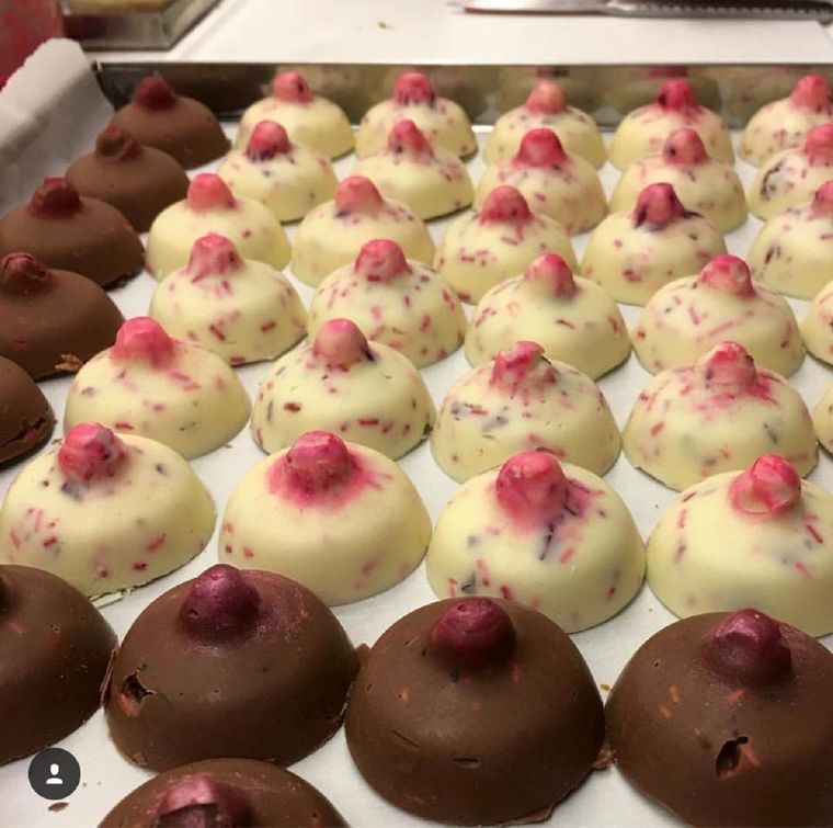 Narda hizo unas lolas del chocolate para el día de la madre. Foto: Instagram