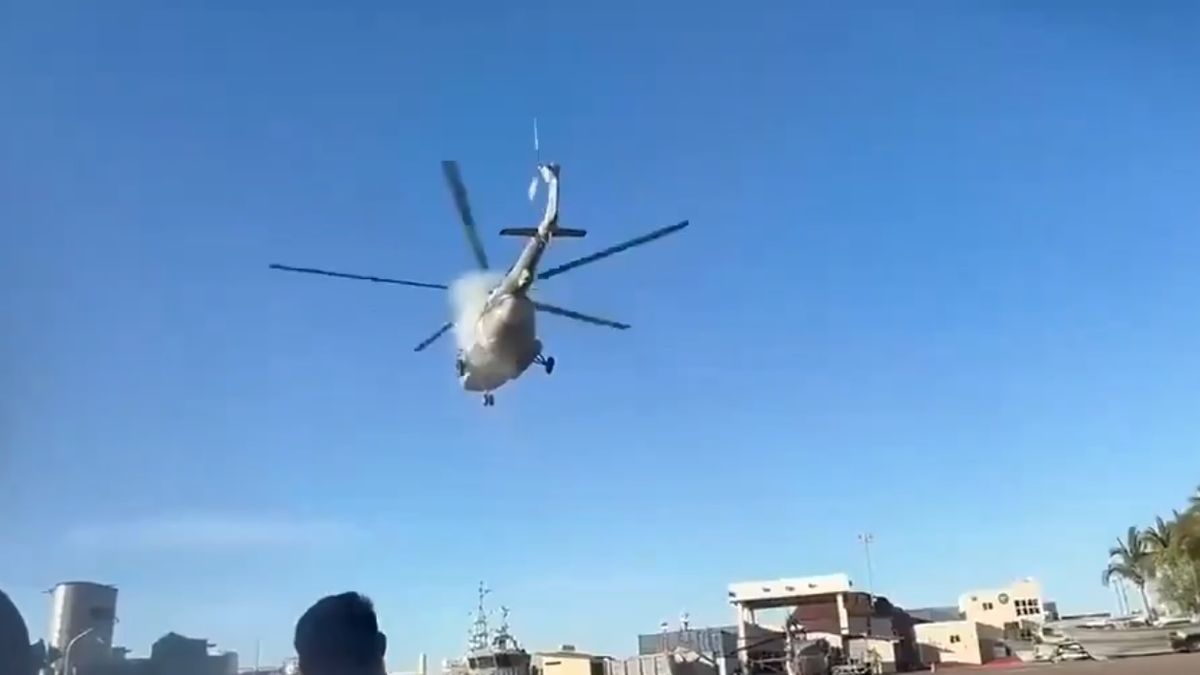 Por una falla en pleno despegue, un helicóptero militar debió aterrizar de emergencia