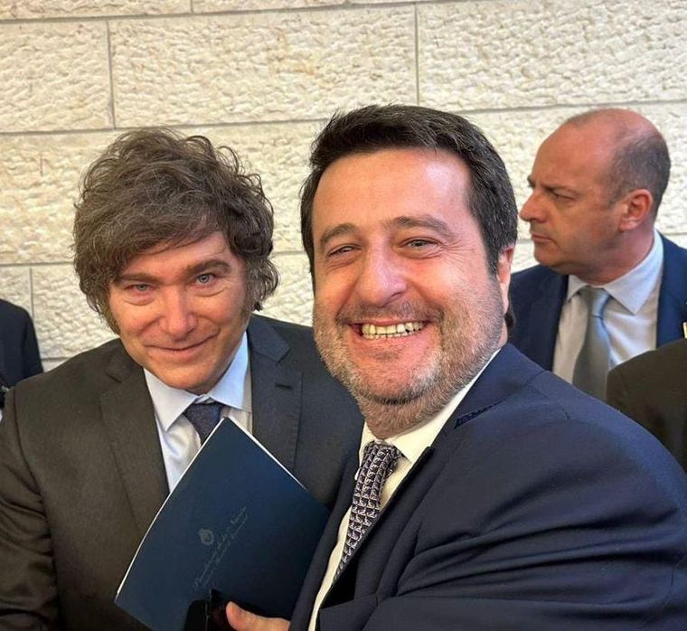 José María Videla Sáenz junto a Milei. José María Videla Sáenz junto a Milei.