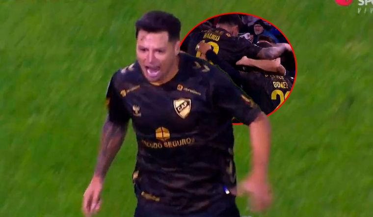 Así vivió Zárate el gol con el que Platense venció a Vélez.