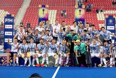 Argentina logró su segundo título mundial junior en la rama masculina. Foto: @ArgFieldHockey Argentina logró su segundo título mundial junior en la rama masculina. Foto: @ArgFieldHockey