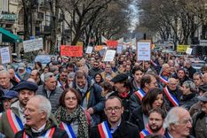 Protesta de enólogos Foto: Guillaume Bonnaud (del periódico Sud-Ouest)