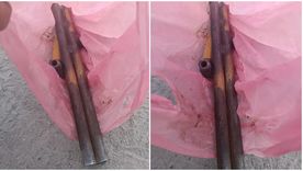 El arma tumbera que fue incautada en medio del operativo por el asesinato en Las Heras. El arma tumbera que fue incautada en medio del operativo por el asesinato en Las Heras.