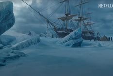 La escena de Frankenstein en el ártico fue filmada en un estudio de Toronto.&nbsp;