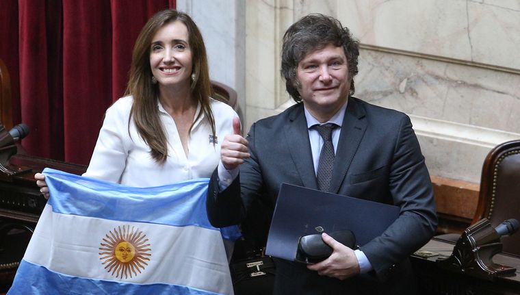 El diálogo entre Victoria Villarruel y Javier Milei está totalmente roto Foto: NA