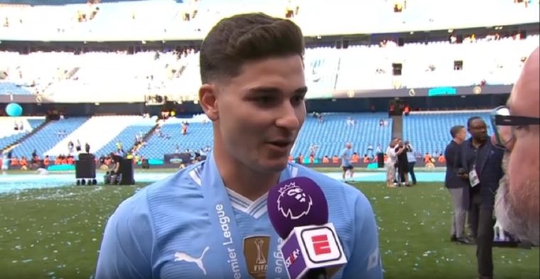 El cordobés habló tras la coronación del City. Foto: Captura
