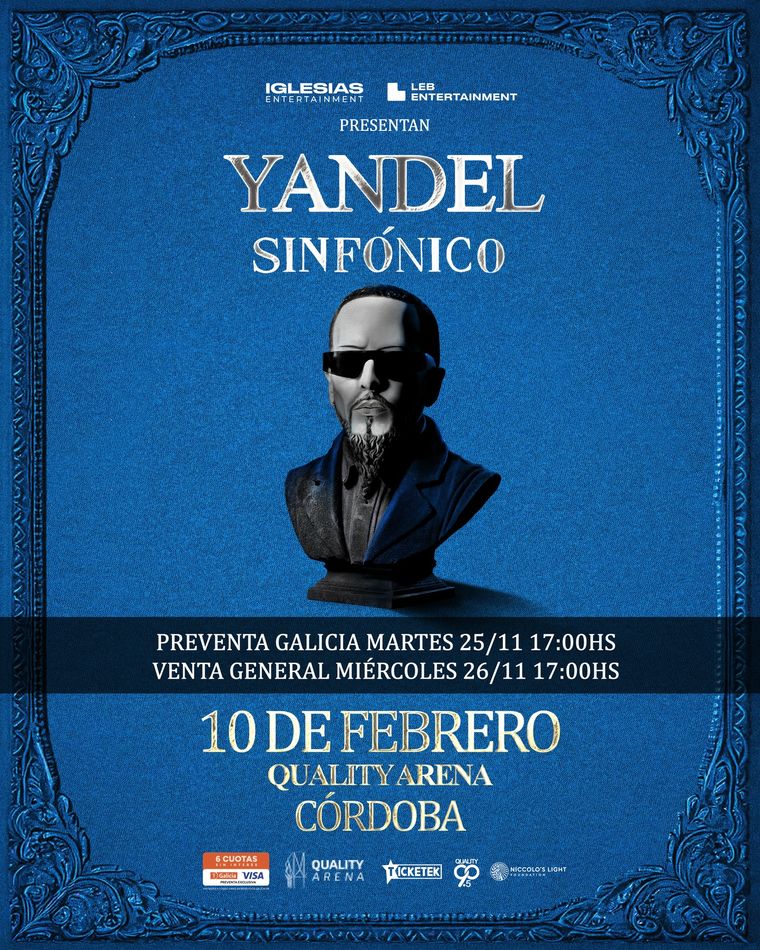 Yandel sumó fecha en Córdoba. Yandel sumó fecha en Córdoba.