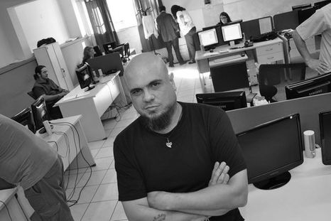 Pablo Marchetti en la redacción de MDZ. Foto: Alf Ponce / MDZ