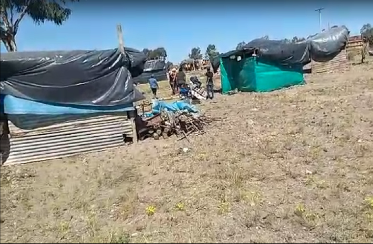 La zona de conflicto. Foto: Captura de video