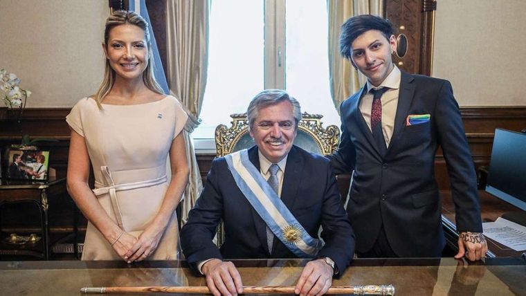 Fabiiola Yáñez, Alberto Fernández y Estanislao Fernández