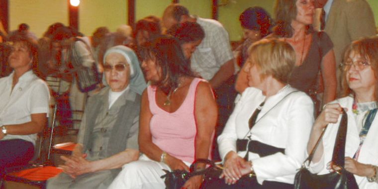 Durante el acto que se realizó por el aniversario.