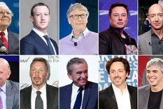 Los más ricos, entre ellos, Musk, Zuckerberg, Gates y Bezos. Foto: Cnn.
