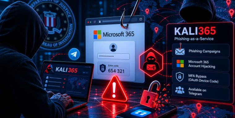 El FBI alertó sobre Kali365, una plataforma capaz de vulnerar cuentas Microsoft 365 sin contraseñas.