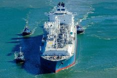 como en el canal de suez, un buque varado en punta indio bloquea el comercio exterior argentino