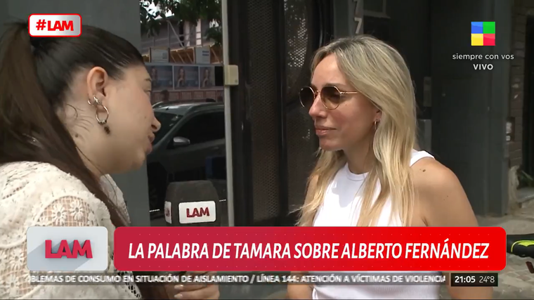 Tamara Pettinato fue contundente con sus declaraciones. Foto: captura de video / América TV. Tamara Pettinato fue contundente con sus declaraciones. Foto: captura de video / América TV. 