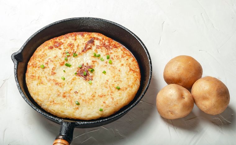 Tortilla de patatas y beicon Una receta simple y deliciosa ne pocos minutos Foto: Shutterstock