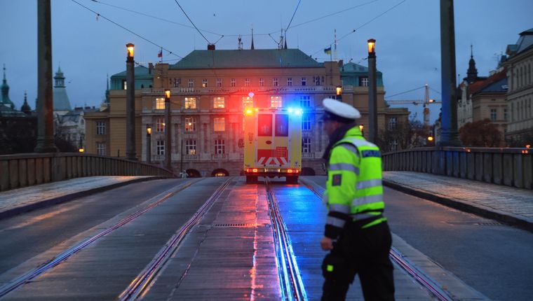 Tiroteo en una universidad de República Checa. Foto: EFE