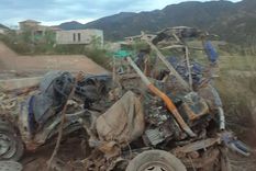 El auto Así quedó el auto de la víctima.