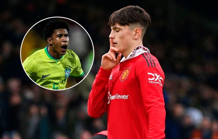 Alejandro Garnacho El delantero de Manchester United le respondió a un brasileño que fue picante con la Selección argentina en Instagram.