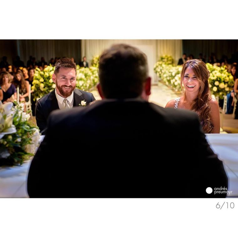 Leo Messi y Antonela Roccuzzo.