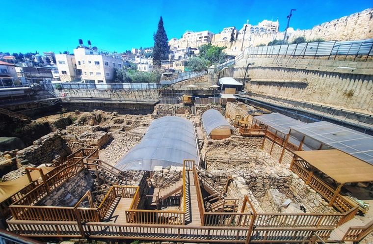 La Ciudad de David es el nombre dado a un sitio arqueológico considerado por la mayoría de los académicos como el núcleo de asentamiento original de Jerusalén durante la Edad de los Metales Foto: Maor Ganot, Ciudad de David