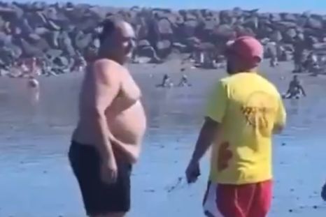 El incidente ocurrió en la Playa Unión. Foto: Captura de pantalla