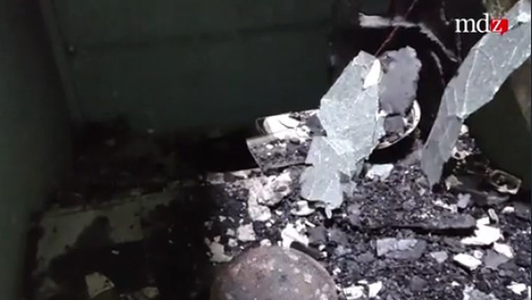 Así quedó el edificio de calle Colón en el que se registró un impresionante incendio el domingo a la noche.