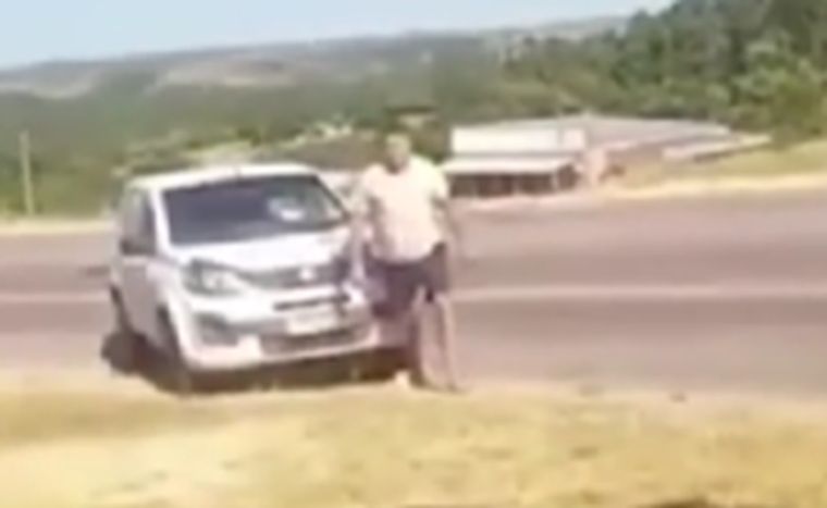 El ataque ocurrió en la ciudad de Caçapava do Sul, en el estado de Río Grande do Sul. Foto: Captura de pantalla