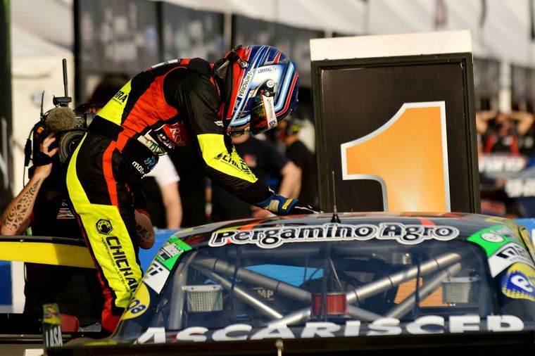 Nicolás Trosset, celebra la victoria