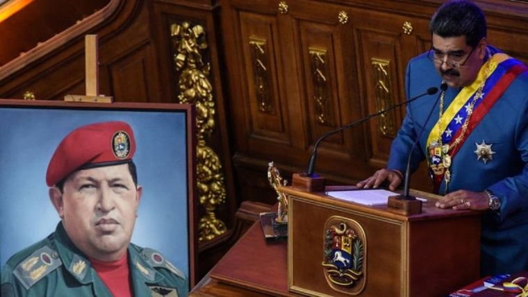 Maduro fue un fiel seguido de Chávez desde el principio. Con él, fue constituyente, diputado, canciller y vicepresidente. Foto: GETTY IMAGES