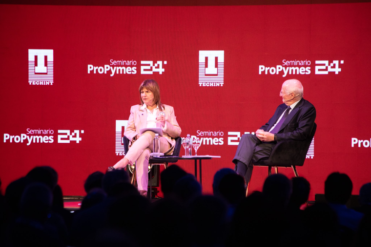 Patricia Bullrich y Paolo Rocca, presidente del Grupo Techint.